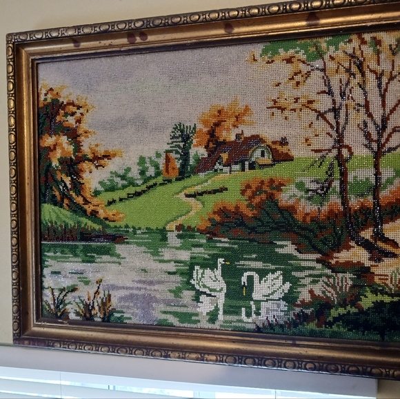 🪻🦢SWAN COTTAGE YARD ART 🏜🏖🦢🍀🦢SIZE 15"×20"🌺NICE GIFT ITEM.🏕🏡 - Picture 8 of 8